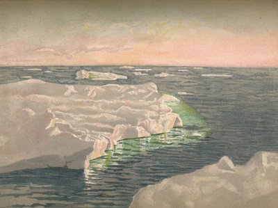 Ved solnedgang, 22. september 1893. Vandfarveskitse, 1893, 1897 af Fridtjof Nansen