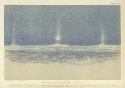 Moonlight, 22. november 1893, pastelskitse (farve litho) af Fridtjof Nansen