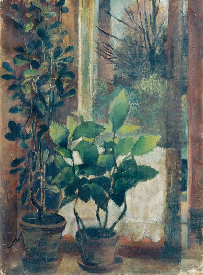 vindue med blomster af Friedl Dicker Brandeis