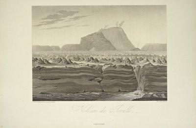 Volcano of Jorullo, tegnet af Gmelin, illustration fra 