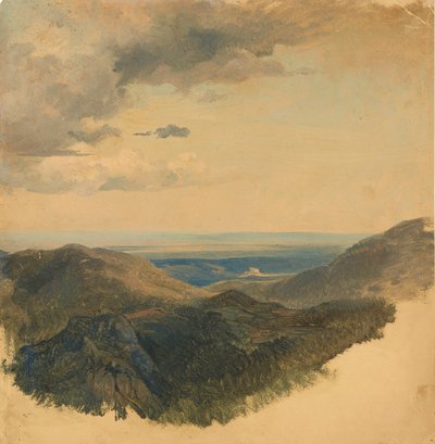 Udsigt over Donau-dalen af Friedrich August Mathias Gauermann