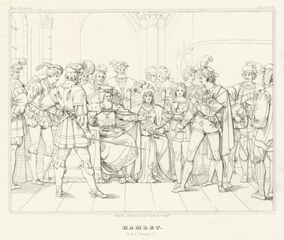 Hamlet, Akt V, Scene 2 (gravering) af Friedrich August Moritz Retzsch