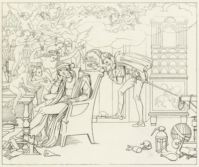 Illustration til Goethes Faust af Friedrich August Moritz Retzsch