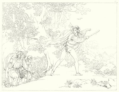 Illustration til Schillers Lied von der Glocke eller The Song Of The Bell (gravering) af Friedrich August Moritz Retzsch