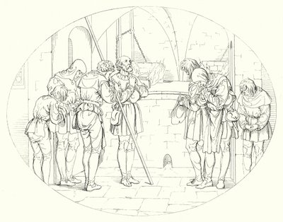 Illustration til Schillers Lied von der Glocke eller The Song Of The Bell (gravering) af Friedrich August Moritz Retzsch