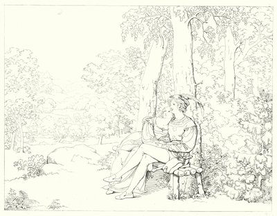 Illustration til Schillers Lied von der Glocke eller The Song Of The Bell (gravering) af Friedrich August Moritz Retzsch