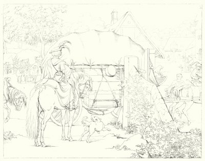 Illustration til Schillers Lied von der Glocke eller The Song Of The Bell (gravering) af Friedrich August Moritz Retzsch