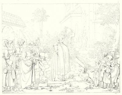 Illustration til Schillers Lied von der Glocke eller The Song Of The Bell (gravering) af Friedrich August Moritz Retzsch