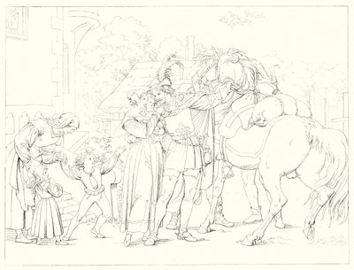 Illustration til Schillers Lied von der Glocke eller The Song Of The Bell (gravering) af Friedrich August Moritz Retzsch
