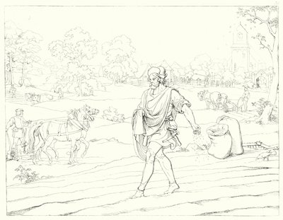 Illustration til Schillers Lied von der Glocke eller The Song Of The Bell (gravering) af Friedrich August Moritz Retzsch
