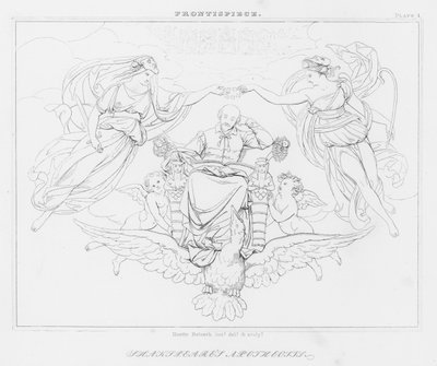 Shakespeares apoteose (gravering) af Friedrich August Moritz Retzsch