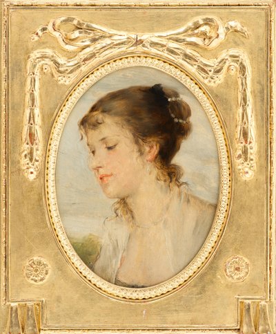 Portræt af en pige af Friedrich August von Kaulbach
