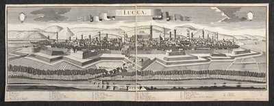 Udsigt over Lucca af Friedrich Bernhard Werner