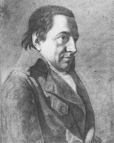 Portræt af Johann Gottlieb Fichte 1762-1814, ca. 1800 af Johann Friedrich Bury