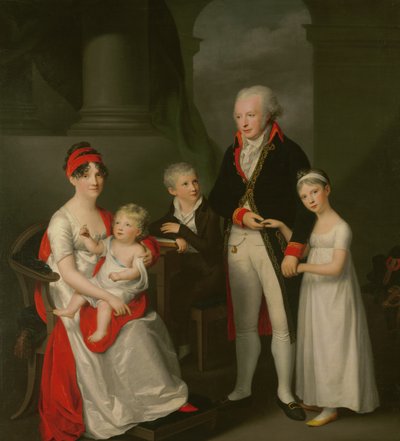 Marc Andre Souchay (1759-1814) og hans familie, ca. 1805 af Friedrich Carl Groger