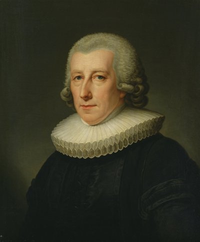 Portræt af pastor Johann Bernhard Klefeker af Friedrich Carl Groger