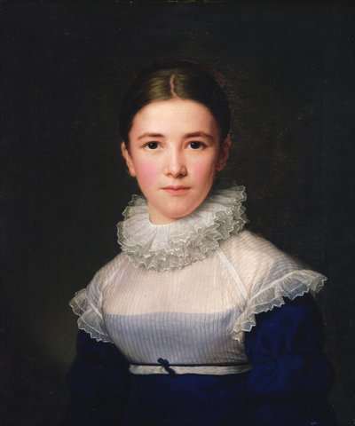dortrait af Lina Groger, kunstnerens plejedatter, 1815 af Friedrich Carl Groger