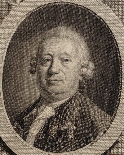 Portræt af komponisten Johann Heinrich Rolle 1716-1785, 1780. af Friedrich Christian Gottlieb Geyser
