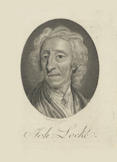 Portræt af lægen og filosoffen John Locke 1632-1704, ca 1770. af Friedrich Christian Gottlieb Geyser