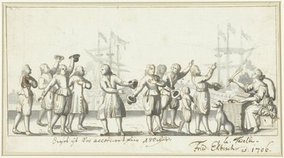 Symbolsk for fredsforhandlingerne i 1706 (?) af Friedrich Ebisch