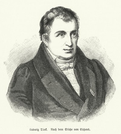 Ludwig Tieck, tysk digter og kritiker (litho) af Friedrich Eduard Eichens