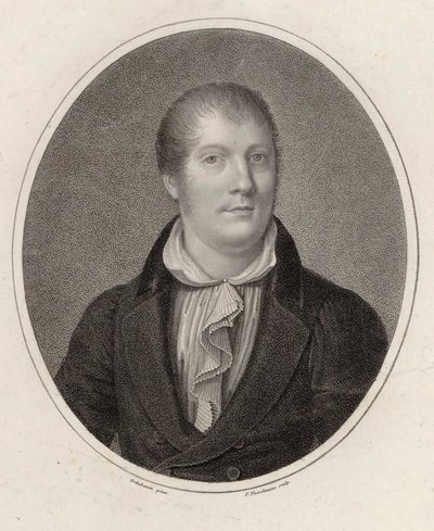 Portræt af violinisten og komponisten Louis Spohr 1784-1859, 1820. af Friedrich Fleischmann