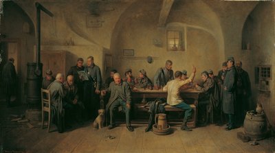 Soldater i kantinen af Friedrich Friedländer Ritter von Malheim