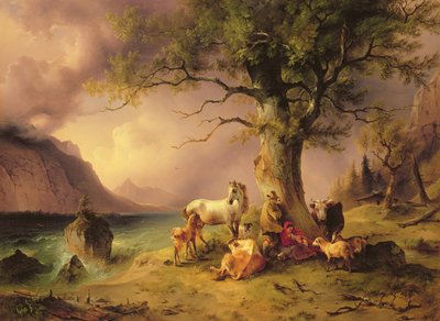  Det beskyttende træ ca. 1840 af Friedrich Gauermann