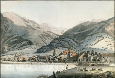 Byen Villeneuve af Friedrich Georg Wexelberg