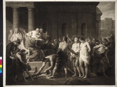 Brutus fordømmer sine sønner af Friedrich Heinrich Fuger