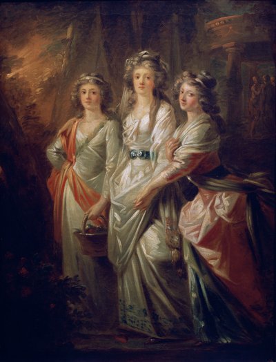 Grevinderne Elisabeth, Christiane og Marie Karoline von Thun af Friedrich Heinrich Fuger