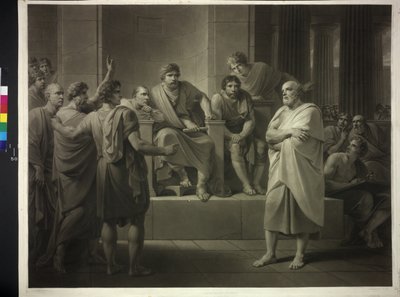 Sokrates foran dommerne af Friedrich Heinrich Fuger
