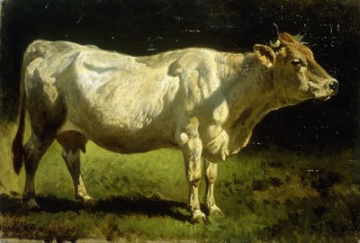 Ko i et landskab af Friedrich Johann Voltz