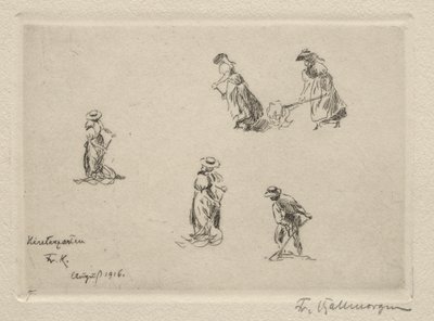 Hømagere, 1916. af Friedrich Kallmorgan