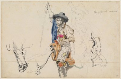 Roman Campagniolo af Friedrich Nerly