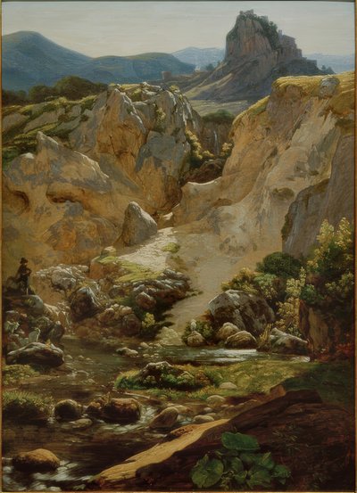 Området under Cervaras i Aequera-bjergene af Friedrich Nerly
