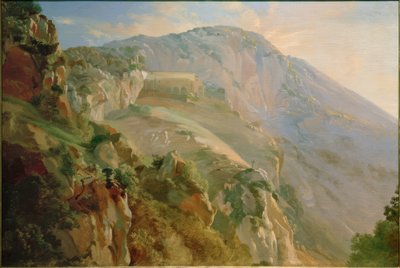 Kloster i bjergene nær Subiaco af Friedrich Nerly