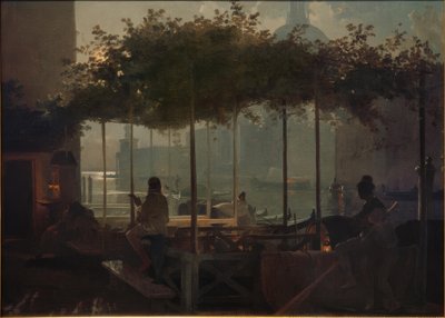 Månelyst aften i Venedig af Friedrich Nerly