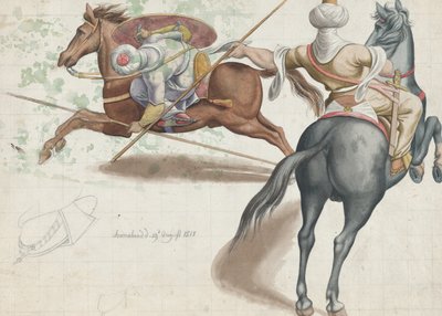 Kampryttere, 1818. af Friedrich Olivier
