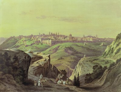 Udsigt over Jerusalem af Friedrich Perlberg