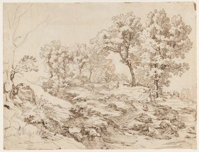 La Serpentara nær Olevano, 1829. af Friedrich Preller