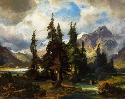 Norsk landskab. af Friedrich Preller the Elder