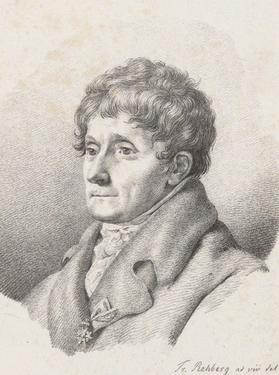 Portræt af komponisten Antonio Salieri 1750-1825, 1821. af Friedrich Rehberg