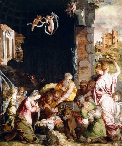 Hyrdernes tilbedelse af Friedrich Sustris