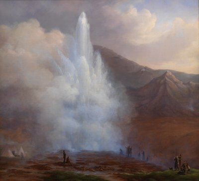 Den store gejsers udbrud på Island i 1834 af Friedrich Theodore Kloss