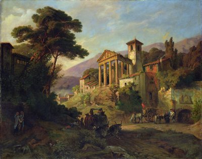 Italiensk Landskab, 1871 af Friedrich Wilhelm Mueller