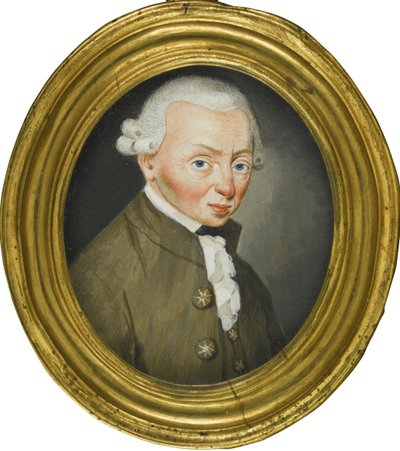 Portræt af Immanuel Kant 1724-1804, 1765 af Friedrich Wilhelm Springer