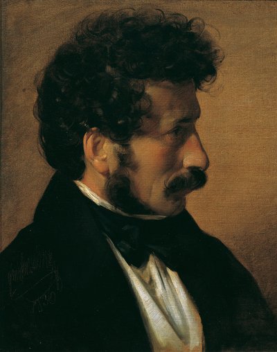 Der Maler Theodor Alconière af Friedrich von Amerling