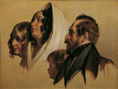 Familien til Johann Graf von Majláth af Friedrich von Amerling