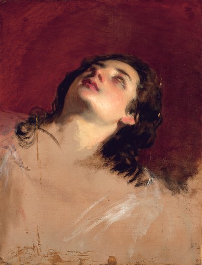 Studie af et hoved af en kvinde af Friedrich von Amerling